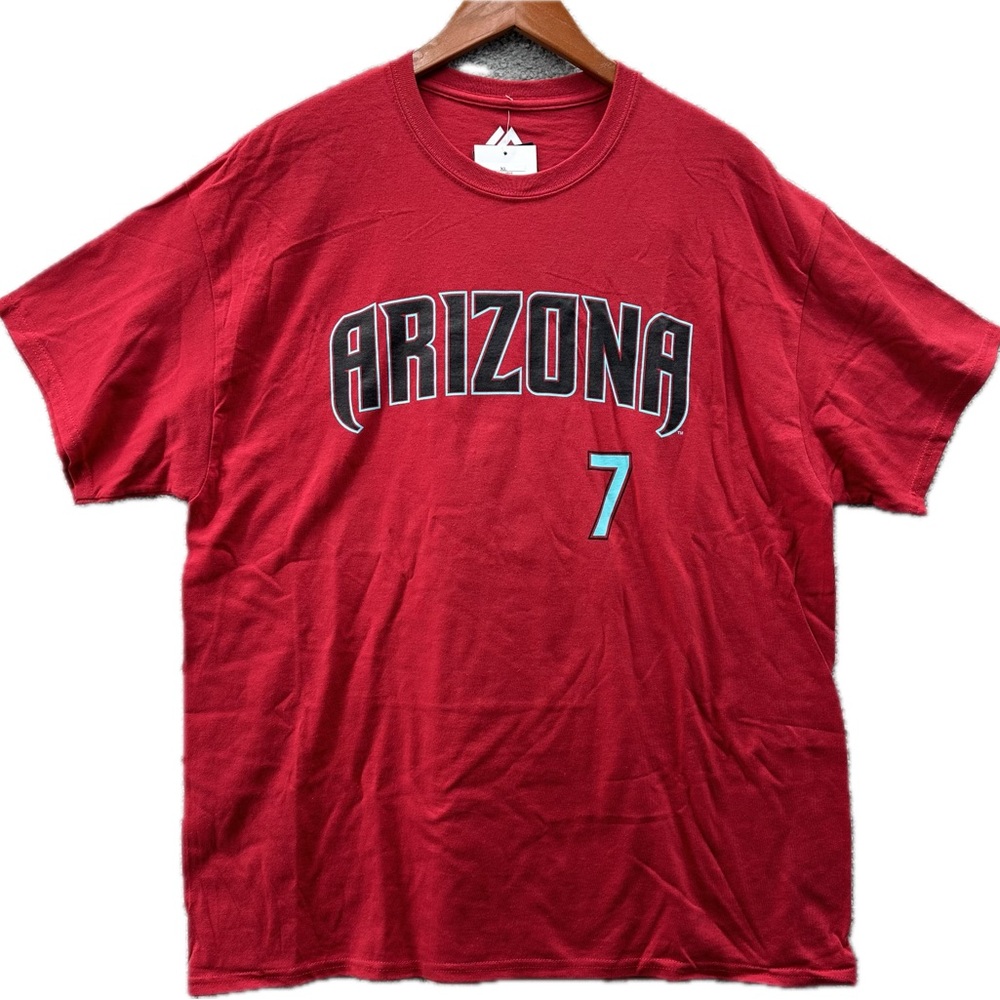 Arizona Diamondbacks Bright Cardinal Carroll Short Sleeve Tee Shirt